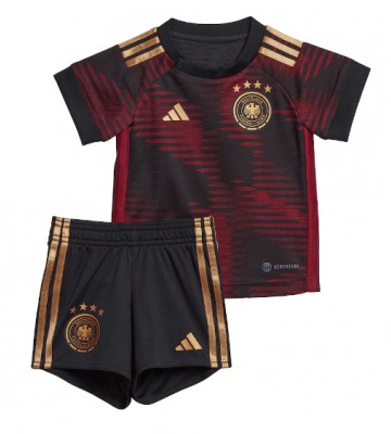 Tyskland babykläder Bortatröja barn VM 2022 Korta ärmar (+ Korta byxor)